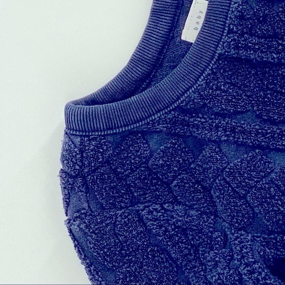 🐱Baby GAP Navy Texture Chenillle 18-24M {U}